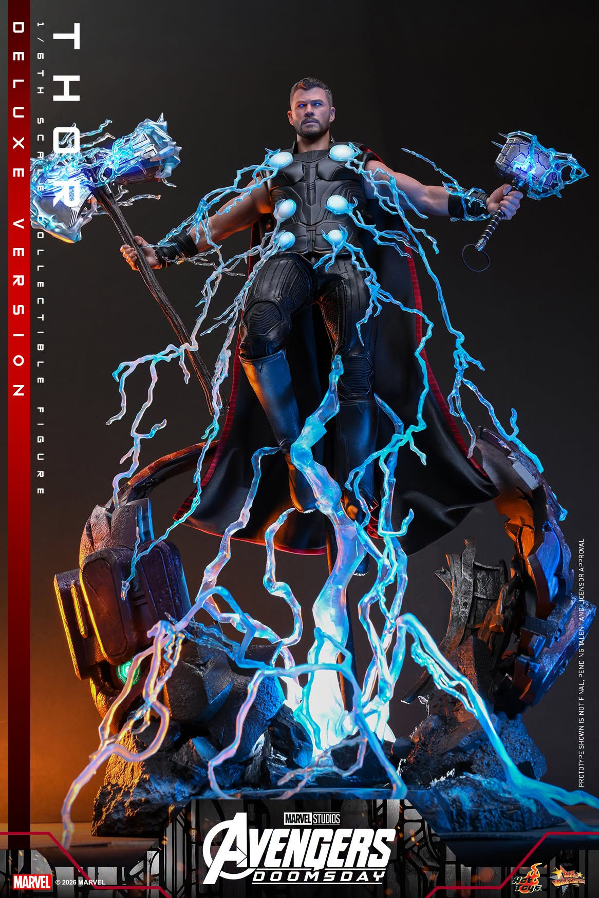 Pre-Order Hot Toys Marvel Avengers Doomsday Thor Deluxe Sixth Scale Figure MMS919